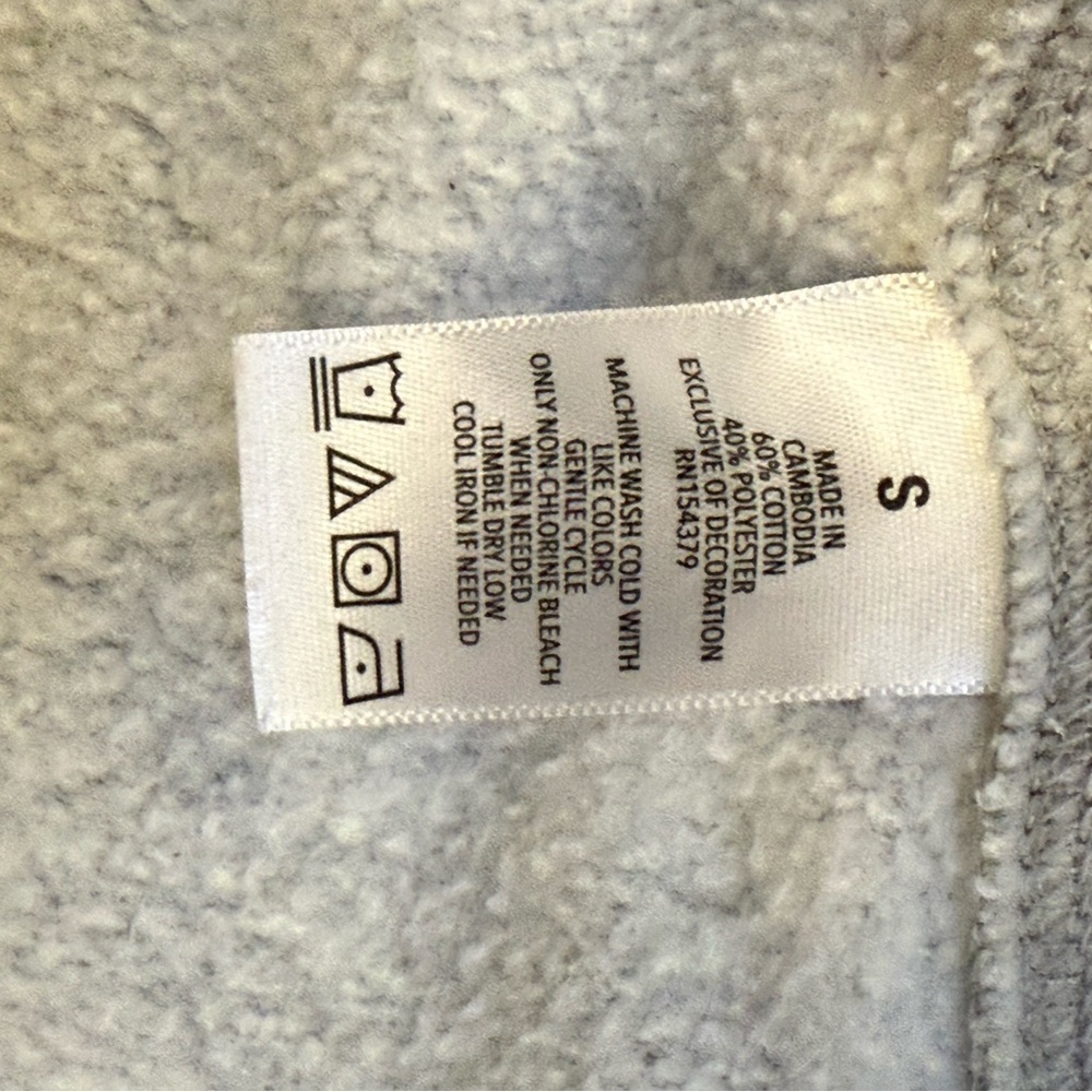 Aeropostale “New York 1987” Grey Zip-up Fleece Hoodie - Picture 6 of 6